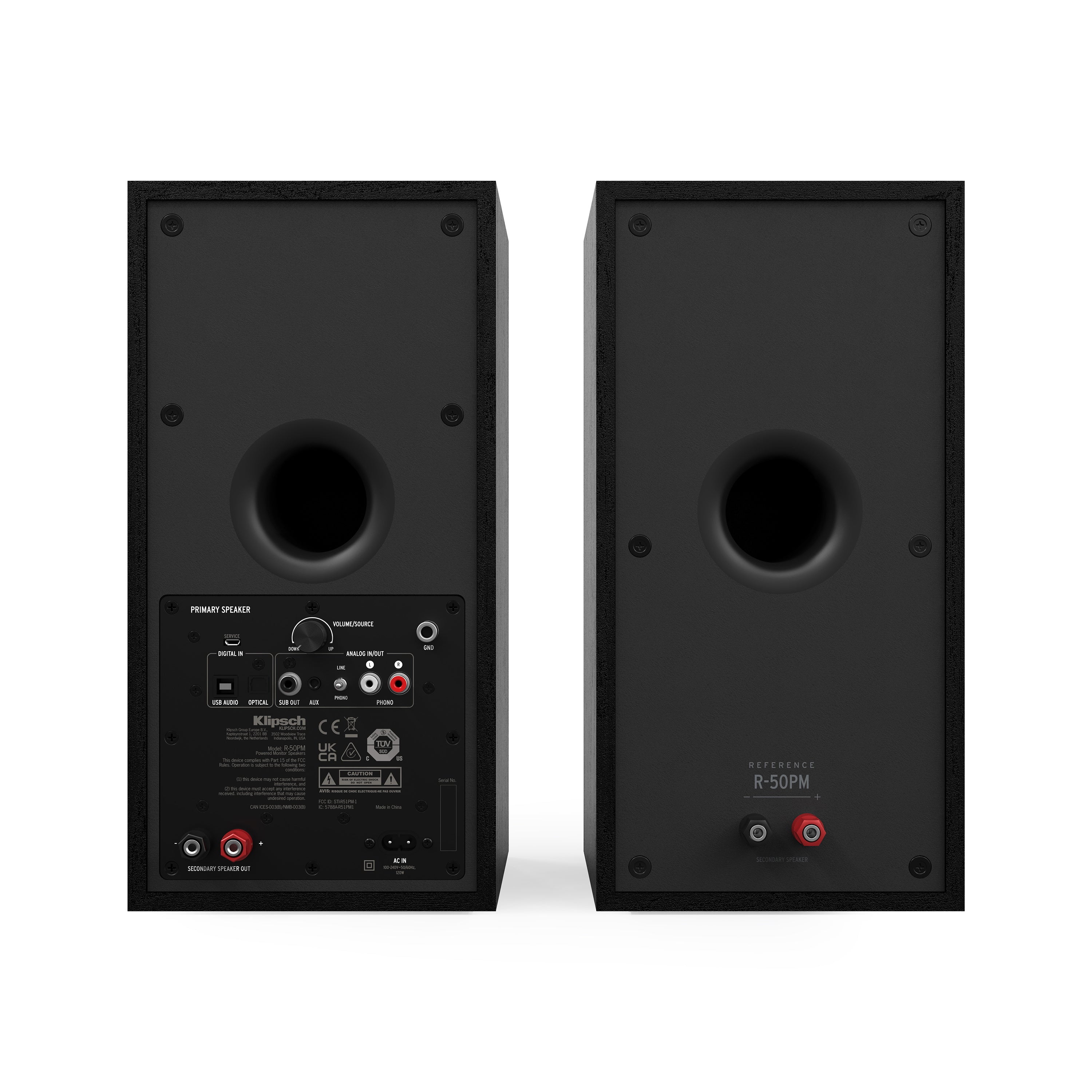 R-50PM 5.25" Two Way Powered Speaker (Pair)